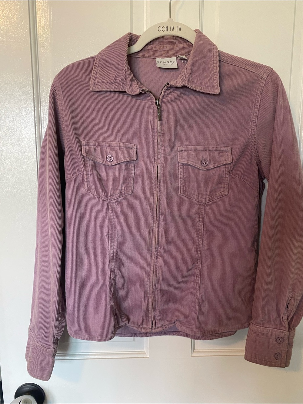 Sonoma Corduroy Zip Jacket in Lavender